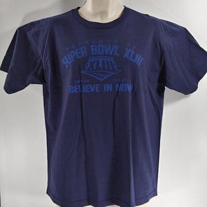 Reebok NFL Super Bowl XLIII Blue Medium T-Shirt